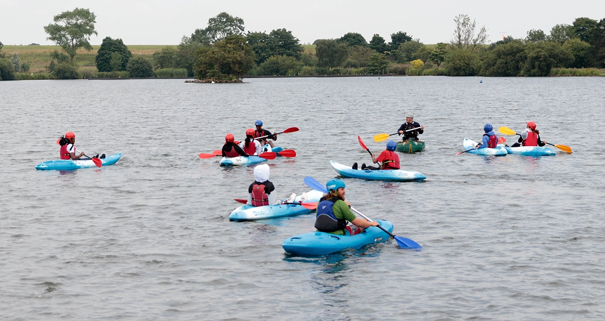 Kayaking Lessons in Hertfordshire at Herts Young Mariners Base